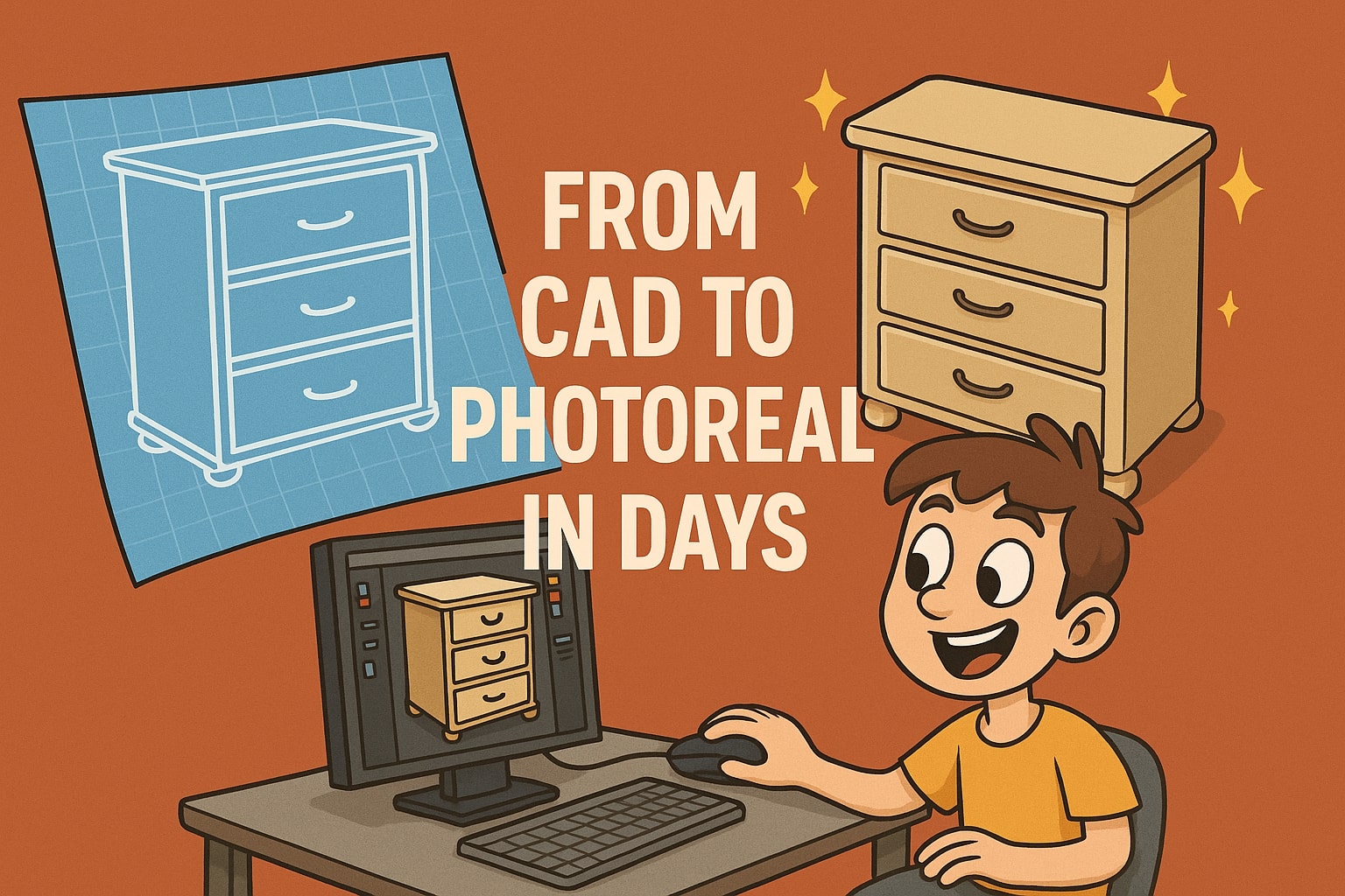 From CAD to photoreal in days